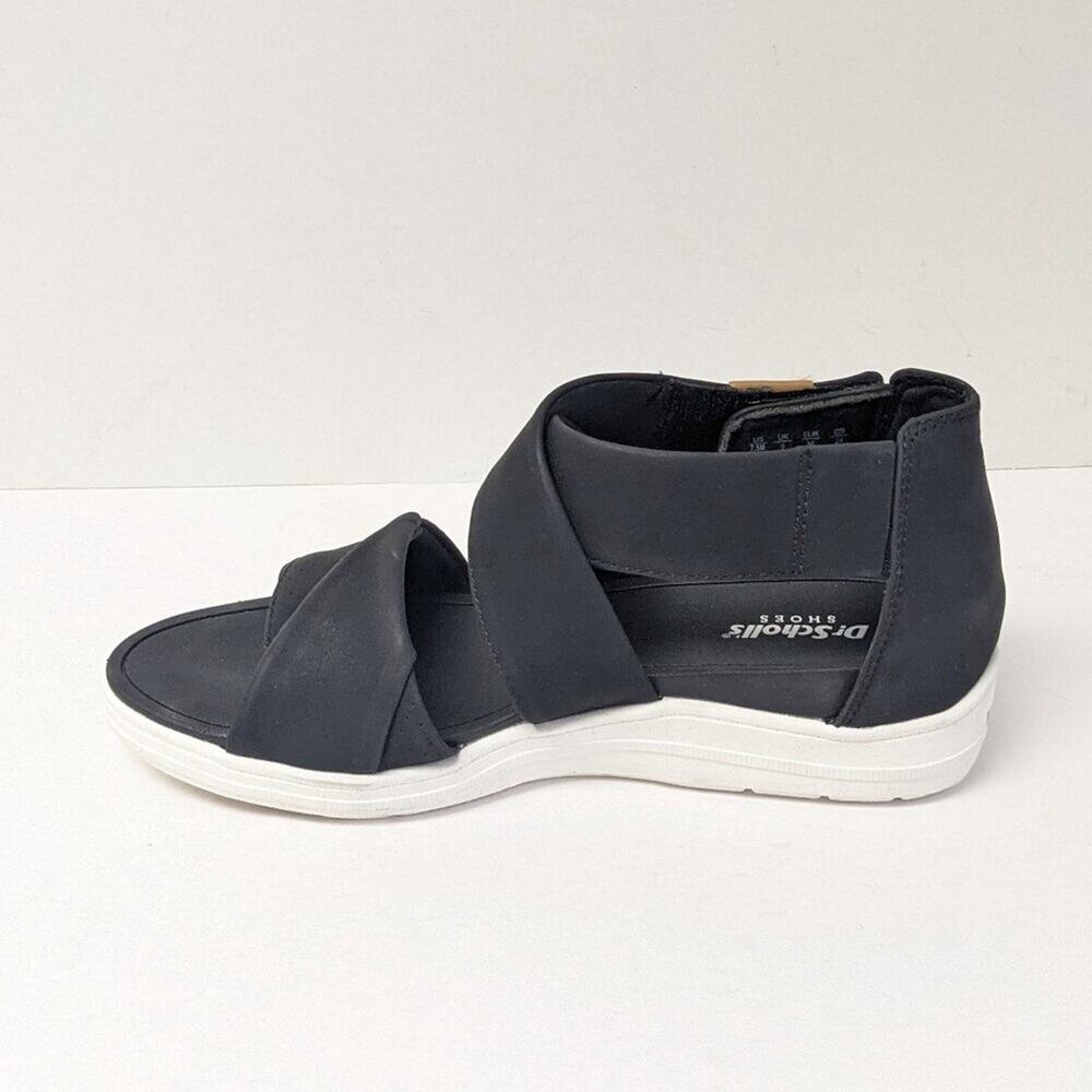 Dr. Scholl's Time Off Fun Wedge Sandals, Black, Women's 7.5 - Picture 4 of 7